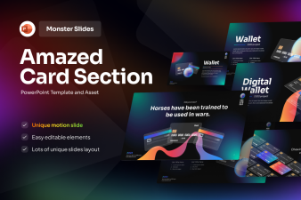 Monster Slides Amazed Card Section